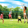 Franklin Sports Badminton/Volleyball Set with Net, Rackets, Shuttlecocks, Volleyball & Pump for Outdoor, Garden & Beach Play