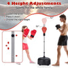 Freestanding Adjustable Punching Bag with Stand & Boxing Gloves