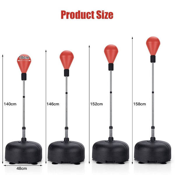 Freestanding Adjustable Punching Bag with Stand & Boxing Gloves
