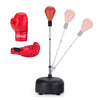 Freestanding Adjustable Punching Bag with Stand & Boxing Gloves