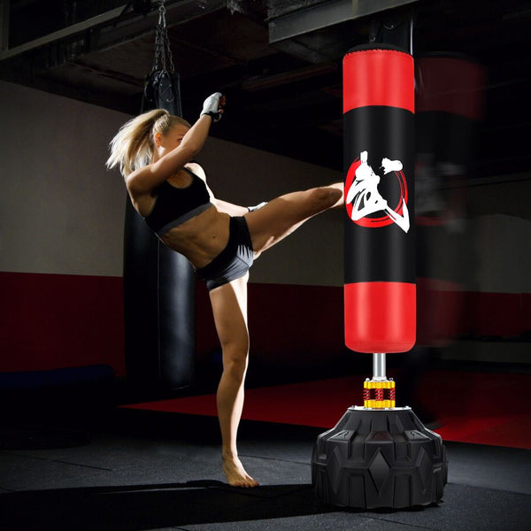 Freestanding Heavy Punching Bag with Fillable Base