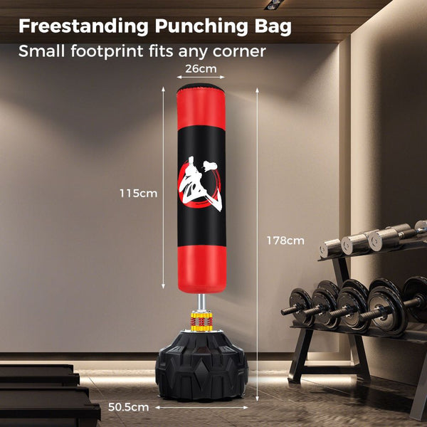 Freestanding Heavy Punching Bag with Fillable Base