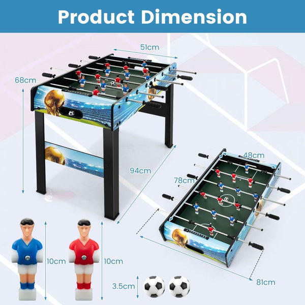 Freestanding Table Football with Removable Legs