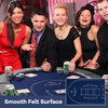 Full-Size 8-Player Oval Folding Poker Table