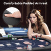 Full-Size 8-Player Oval Folding Poker Table