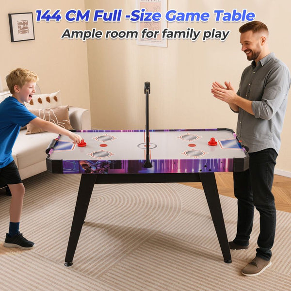 Full-Size Air Hockey Games Table with Electronic Scoring