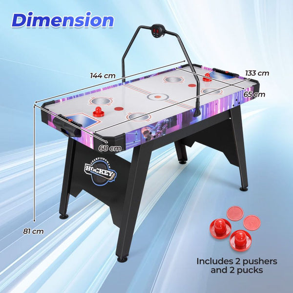 Full-Size Air Hockey Games Table with Electronic Scoring