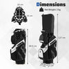 Golf Cart Bag with 14-Way Lock Top & Full-Length Dividers