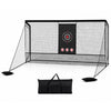Golf Practice Net with Dual Side Barriers & Target
