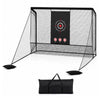 Golf Practice Net with Dual Side Barriers & Target