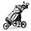 Golf Push Cart with Folding Seat and Swivel Front Wheel