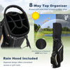 Golf Stand Bag with 8-Way Divider & Cooler Pocket