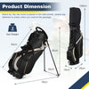 Golf Stand Bag with 8-Way Divider & Cooler Pocket