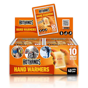 Hand Warmers - 40 Pairs - 10 Hours Heat - HOTHANDS