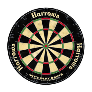 Harrows Let's Play Darts Bristle Board Game Set