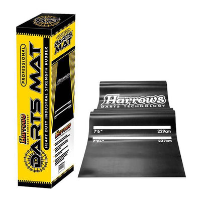 Harrows Professional Rubber Darts Mat with International Oche