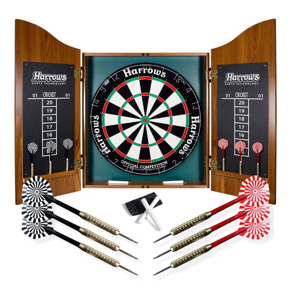Harrows Pro's Choice Dartboard Cabinet Set
