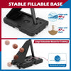Height-Adjustable Basketball Hoop System with Training Rebounder