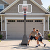 Height-Adjustable Basketball Hoop System with Training Rebounder