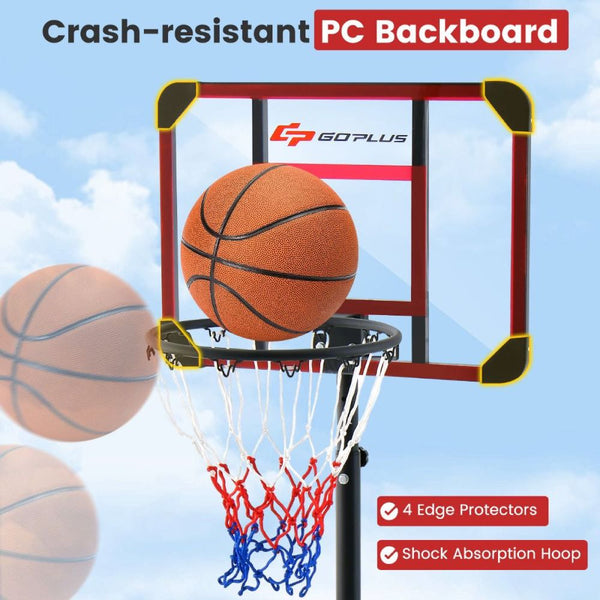 Junior Basketball Hoop with 5 Adjustable Height Settings