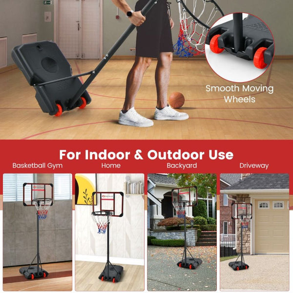 Junior Basketball Hoop with 5 Adjustable Height Settings