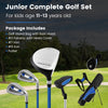 Junior Golf Club Set with Stand Bag for Ages 11–13 Years