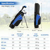 Junior Golf Club Set with Stand Bag for Ages 11–13 Years