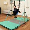 Kids' Folding Gymnastics Training Bar with Gymnastics Rings
