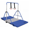 Kids' Folding Gymnastics Training Bar with Gymnastics Rings