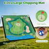 Kids Golf Chipping Game Set with 71" Target & Adjustable Clubs