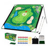 Kids Golf Chipping Game Set with 71" Target & Adjustable Clubs