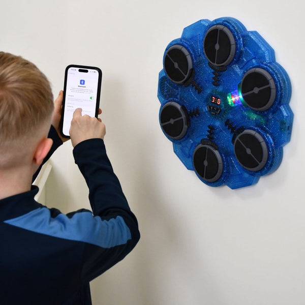 Kids Interactive Boxing Target Game with Gloves, Lights & Music