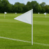 Pack of 25 White Boundary Flags for Cricket Practice, Coaching & Matches