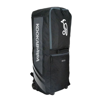 Kookaburra WD4000 Wheelie Duffle Cricket Bag – Hybrid Carry & Roll Design – Black/Grey