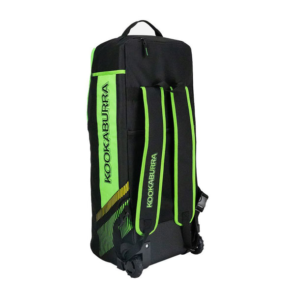 Kookaburra WD6000 Junior Wheelie Duffle Cricket Bag – Hybrid Carry & Roll Design – Navy/Orange