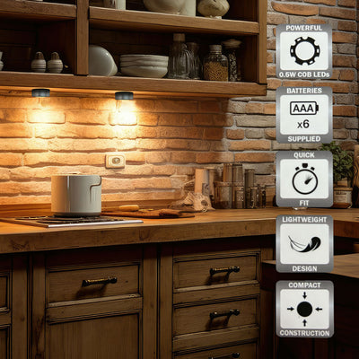 Under Cabinet Push Lights LED