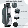 Lightweight Golf Cart Bag with 14-Way Divider