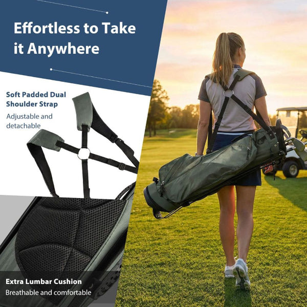 Lightweight Golf Stand Bag with 4-Way Divider