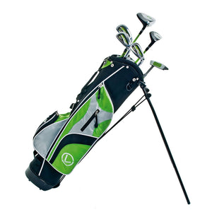 Longridge Junior Challenger 6pc Green Golf Club Set with Stand Bag