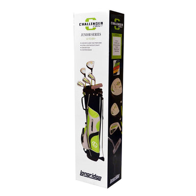 Longridge Junior Golf Clubs Ages 12+ with Stand Bag and 6 RH Clubs in Green