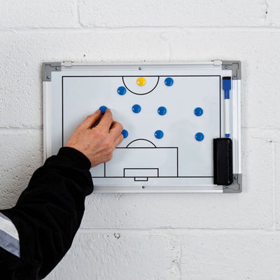 Magnetic Double-Sided Football Tactics Board with Magnets, Markers, Eraser & Bag