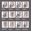 SM4000 Multi-Gym Exercise Chart for Full Body Training