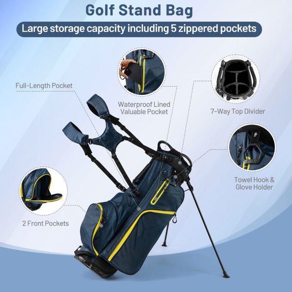 Men's Complete RH Golf Club Set with Stand Bag