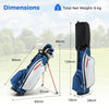 Men's Right-Handed Golf Club Set with 460CC Driver & Stand Bag