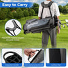 Men's Right-Handed Golf Club Set with 460CC Driver & Stand Bag