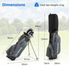 Men's Right-Handed Golf Club Set with 460CC Driver & Stand Bag