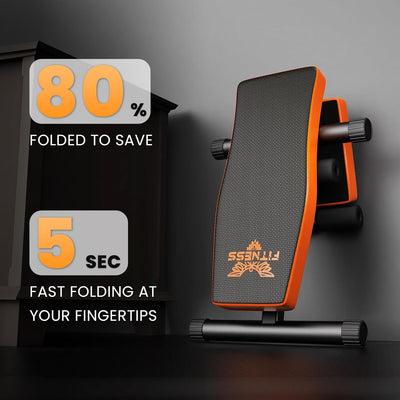 Fitness Foldable Weights Bench for Easy Transportation & Storage