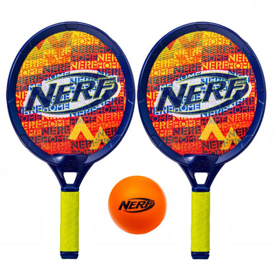 Pair of NERF Junior Foam Tennis Bats with Soft Ball