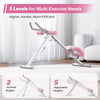 Pink Ab Trainer with Resistance Bands & LCD Display