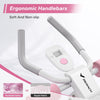 Pink Ab Trainer with Resistance Bands & LCD Display